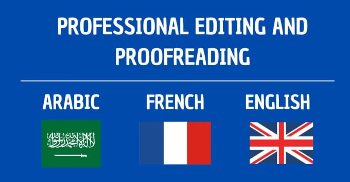 Gig Preview - Proofread and improve your french or arabic text