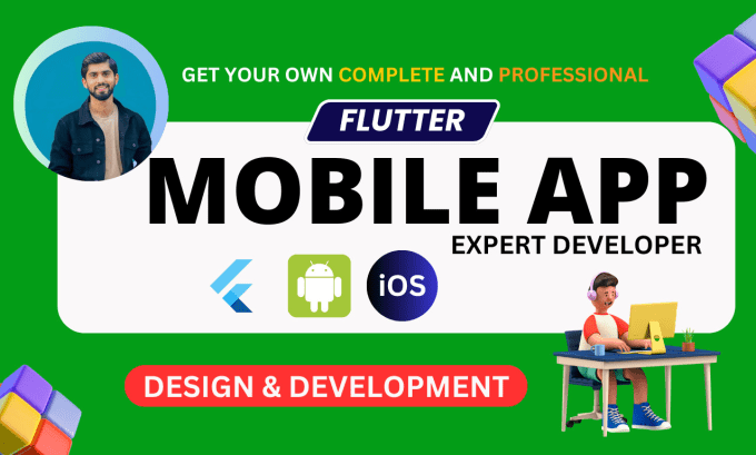 Gig Preview - Our agency will do ios app development, android app creation using flutter mobile app