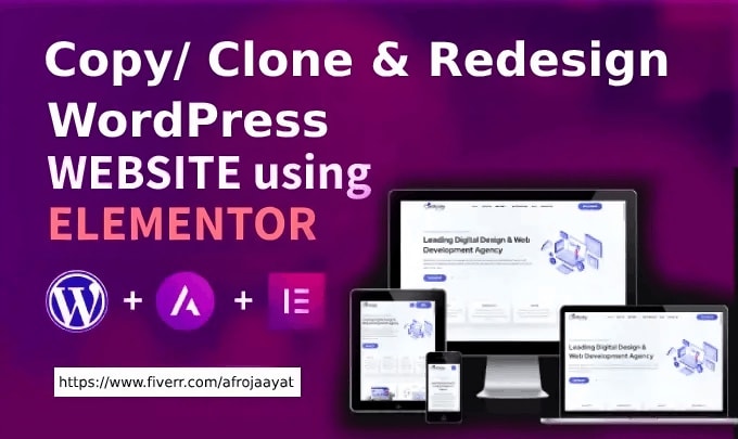 Gig Preview - Development professional business elementor wordpress website