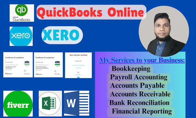 Gig Preview - Do bookkeeping and reconciliation using quickbooks online