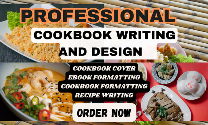 Gig Preview - Design and format cookbooks and recipes book