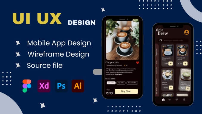 Gig Preview - Do modern, creative, and unique UI UX design for mobile app