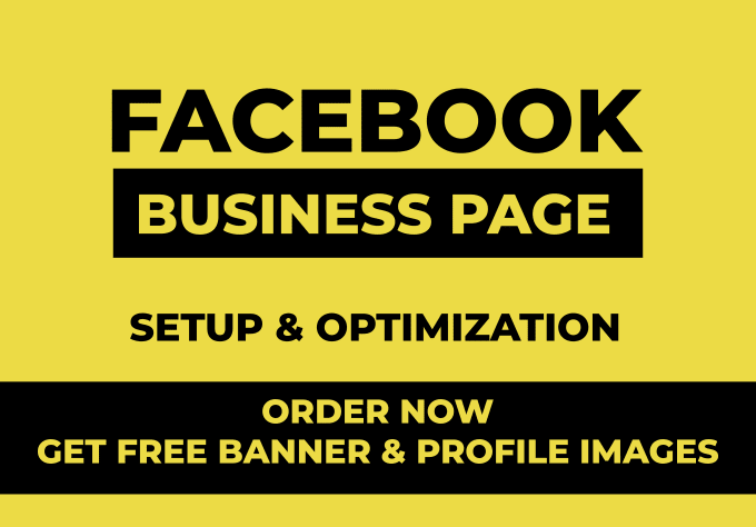 Gig Preview - Create professional facebook business page and setup