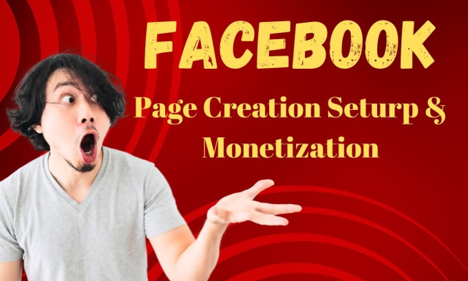 Gig Preview - Create a professional facebook page and arrange monetization of this page