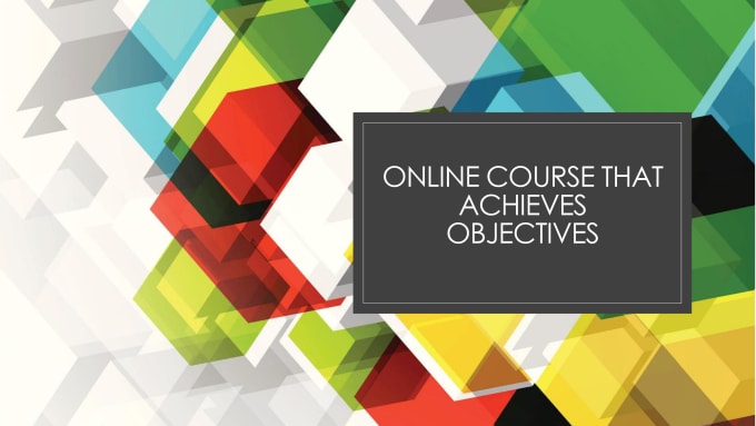 Gig Preview - Create online course content course creation course website