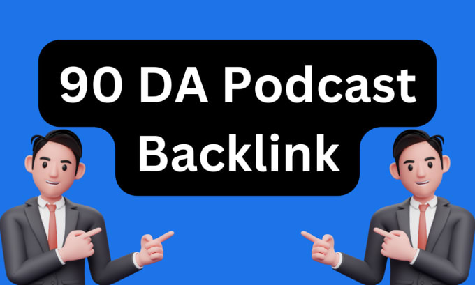 Gig Preview - Create manual 90 da podcast backlinks from amazon, google music, spotify so on