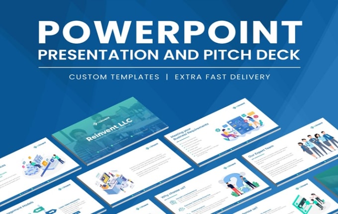 Gig Preview - Design powerpoint presentation, google slides powerpoint template, pitch deck