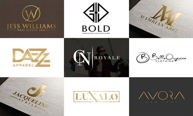 Bestseller - do luxury fashion modern jewelry, minimalist monogram business logo design