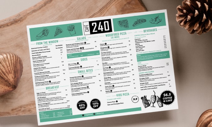 Gig Preview - Design a modern restaurant menu for you