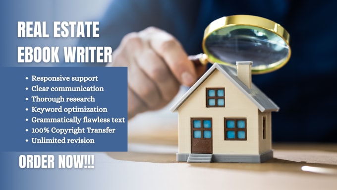 Gig Preview - Professionally ghostwrite 30,000 words on real estate ebook