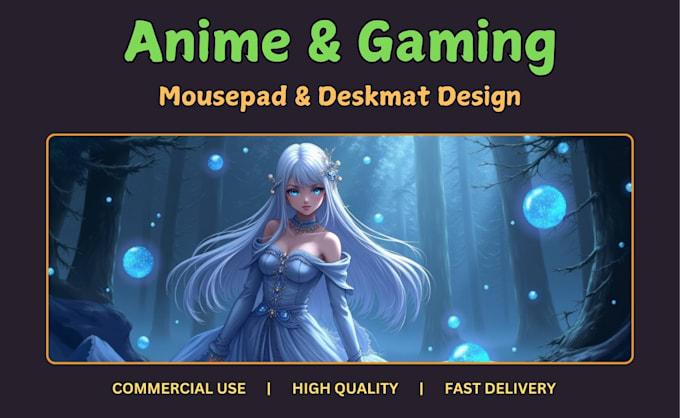 Bestseller - make anime or gaming modern designs for mouse pad or deskmat