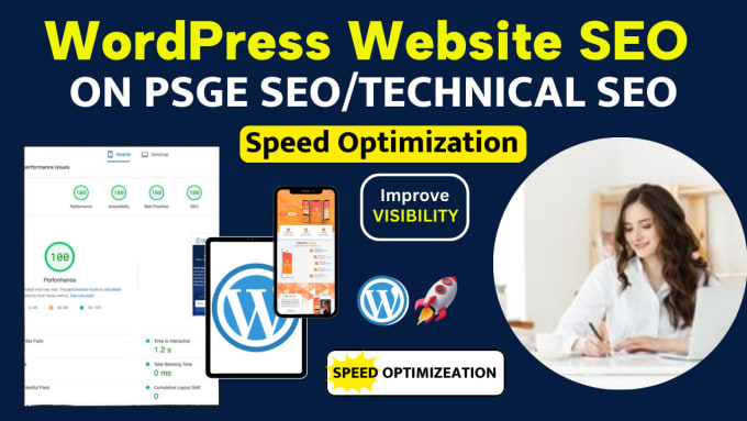 Gig Preview - Do on page optimization and technical SEO for wordpress website