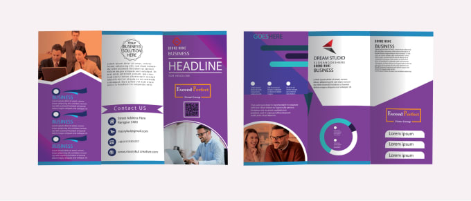 Gig Preview - Creative trifold brochure design