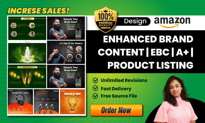 Bestseller - create amazon ebc , enhanced brand content , amazon product listing images