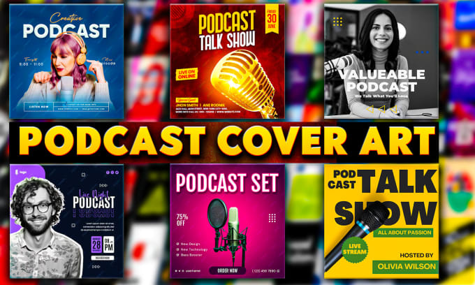 Gig Preview - Design professional podcast cover and podcast cover art