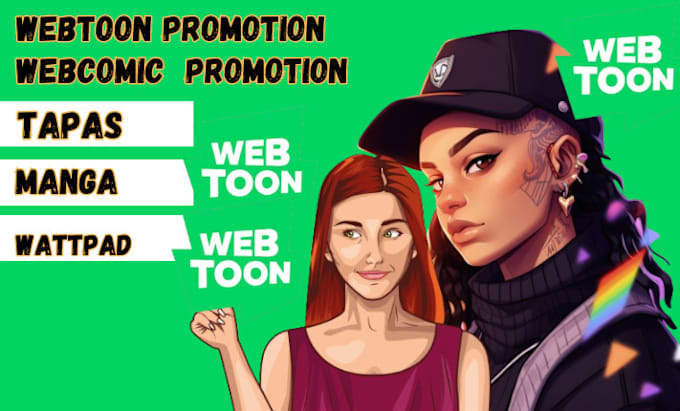 Gig Preview - Do webtoon promotion, comic book webnovel, tapas organically