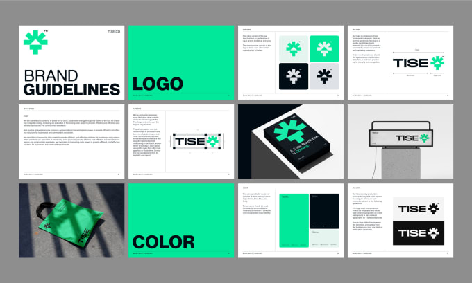 Gig Preview - Design modern brand identity, brand guidelines and brandbook for you