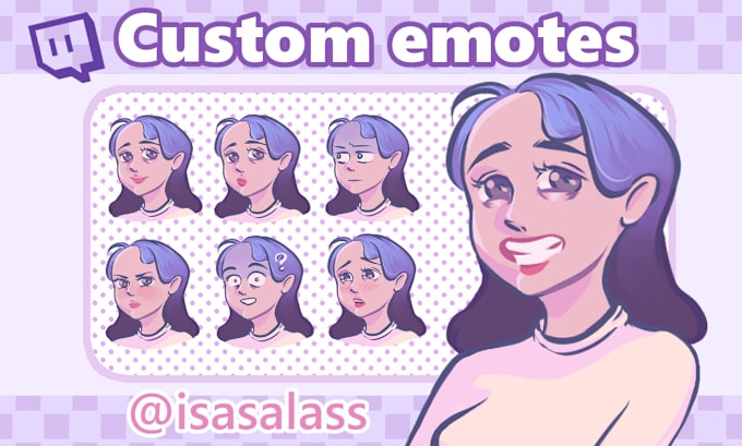 Gig Preview - Draw beauty emotes for your twitch