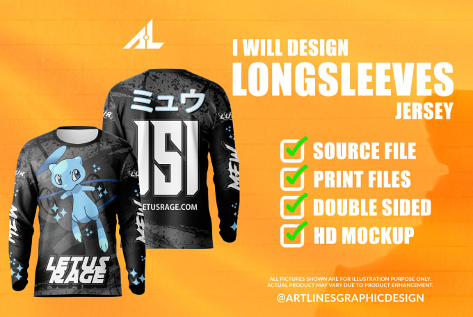 Gig Preview - Design sublimation longsleeved jersey