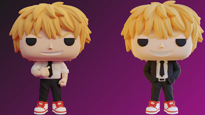 Bestseller - design stylized 3d characters, funko pop, toys 3d model in blender