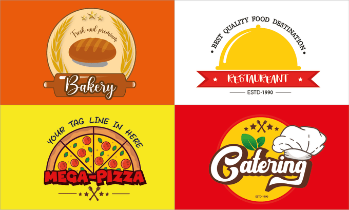 Gig Preview - Create modern restaurant food BBQ burger cafe pizza bakery coffee shop logo