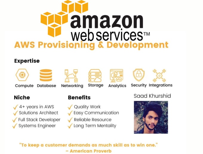 Gig Preview - Do your AWS cloud  work