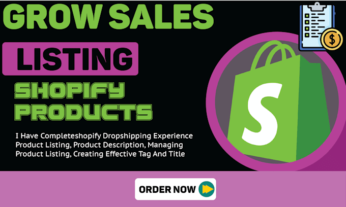 Gig Preview - Do SEO friendly shopify product listing and product research