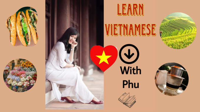 Gig Preview - Teach you vietnamese via zoom, skype