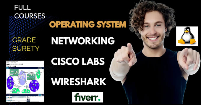 Gig Preview - Do computer networks, wireshark, cisco and  operating system task