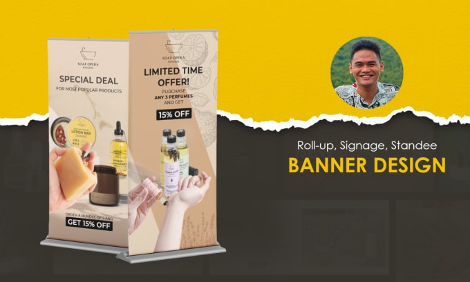 Gig Preview - Design professional rollup banners signage and standees