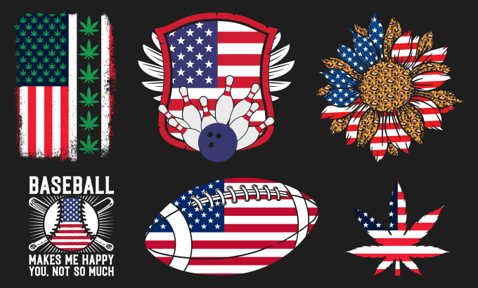 Gig Preview - Do USA flag distressed custom t shirt design