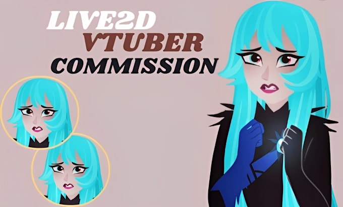 Gig Preview - Design live2d model, anime avatar, character design, facerig, vtuber avatar