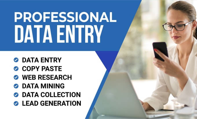 Gig Preview - Do data entry, web research, copy paste and excel data entry for you