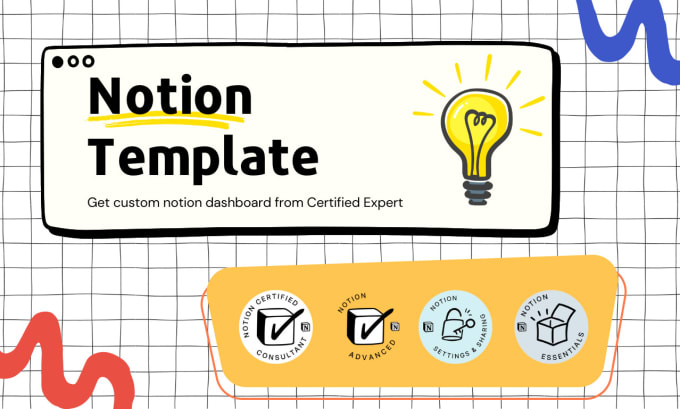 Gig Preview - Design a custom unique notion template