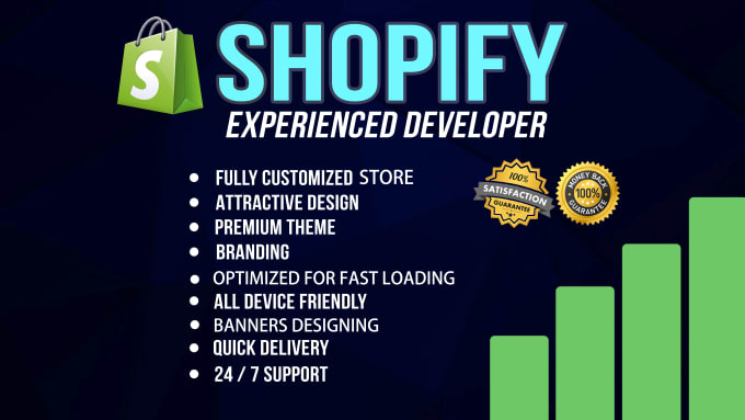 Gig Preview - Design and build your shopify business ecommerce website