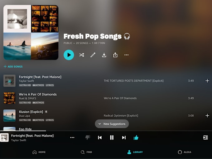 Gig Preview - Add your pop tracks to amazon music experts curated playlist