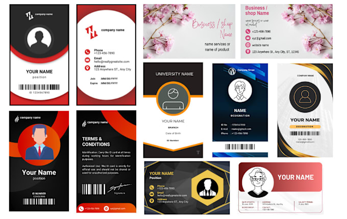 Gig Preview - Design unique id card with budget friendly packages