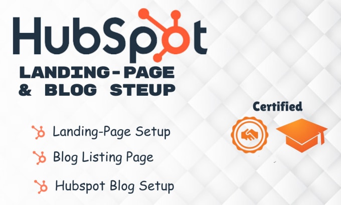 Gig Preview - Hubspot landing page template, blog setup, blog listing page