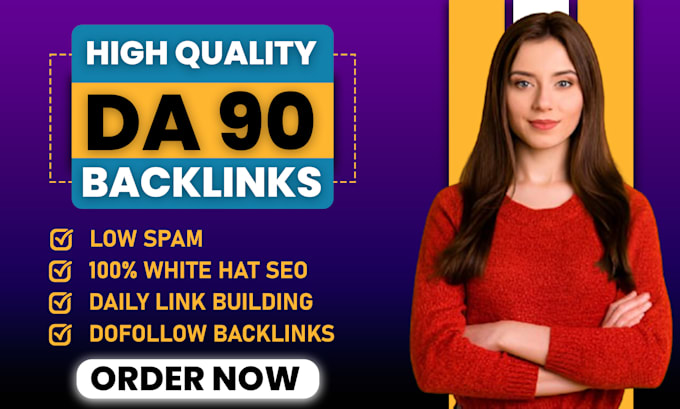 Gig Preview - Provides high authority da 90 plus SEO dofollow backlinks