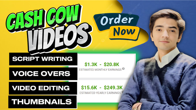 Gig Preview - Create best top 10 faceless cash cow videos for youtube channel