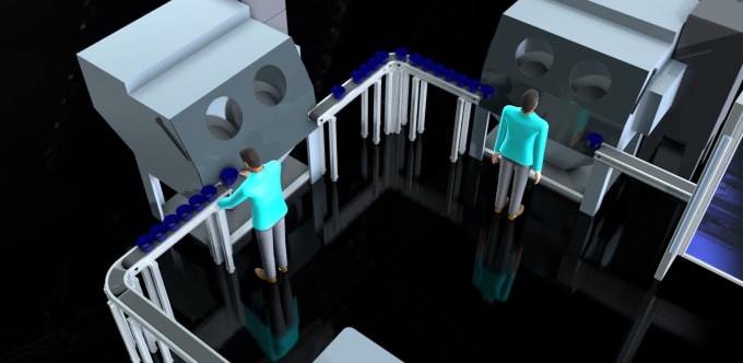 Gig Preview - Create 3d industrial render animation of your robotic manufacturing process