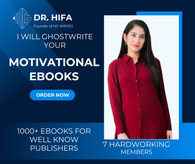 Gig Preview - Your motivational or self help book or ebook ghostwriter or writer