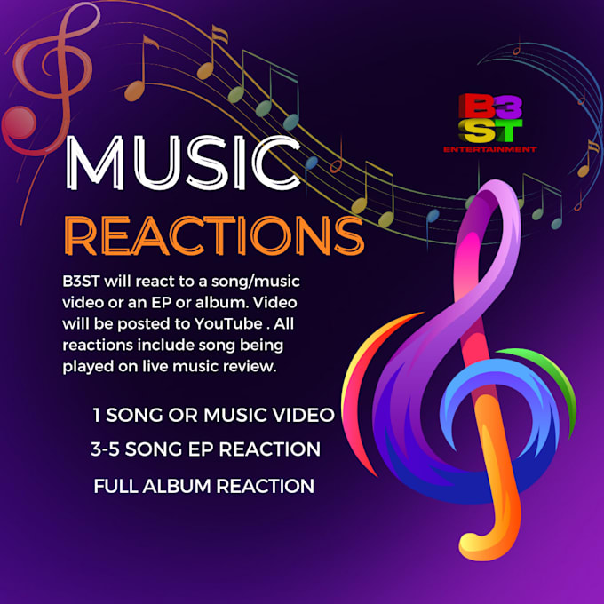 Gig Preview - Provide a music reaction to your song, music video, ep, or album