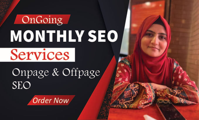 Gig Preview - Do complete white hat monthly SEO service with backlinks