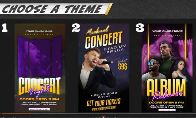 Gig Preview - Design a animation flyer to promote your event, business or album release