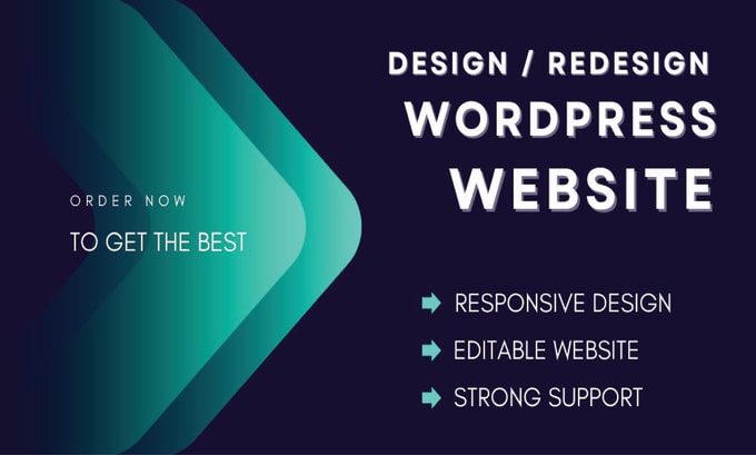 Gig Preview - Design or redesign responsive wordpress website