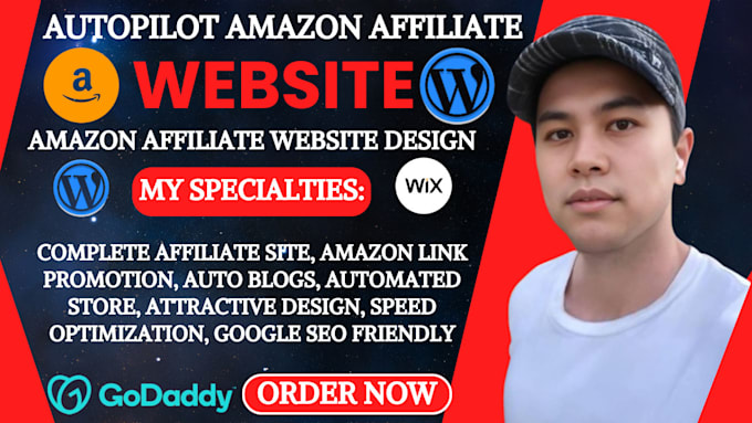 Gig Preview - Autopilot affiliate marketing amazon affiliate website