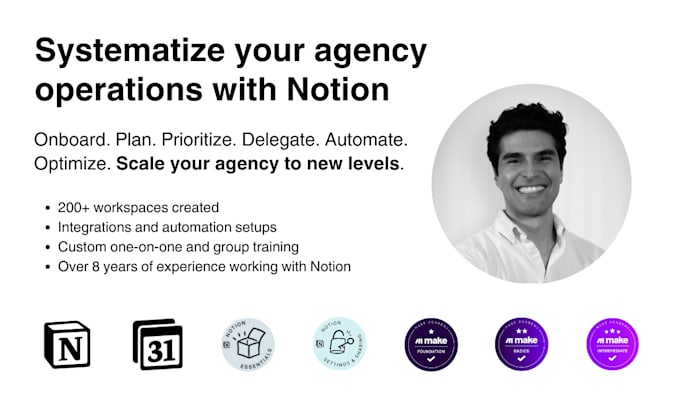 Gig Preview - Help you systematize your agency with notion