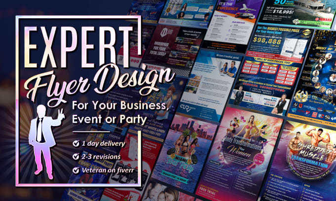 Gig Preview - Design a static or animated flyer for event, business, party