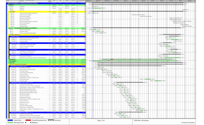 Gig Preview - Prepare mep primavera baseline schedules and project management reports